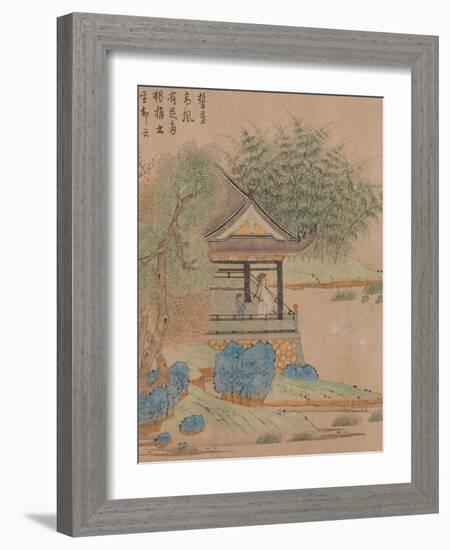 Wang Xizhi watching geese, Handscroll. c.1295-Qian Xuan-Framed Giclee Print