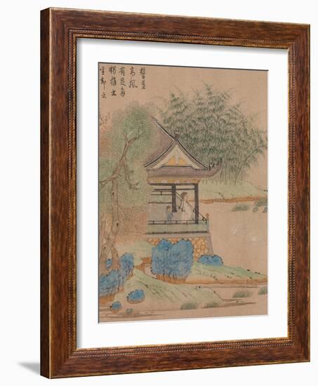 Wang Xizhi watching geese, Handscroll. c.1295-Qian Xuan-Framed Giclee Print