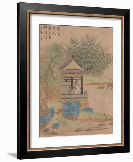 Wang Xizhi watching geese, Handscroll. c.1295-Qian Xuan-Framed Giclee Print