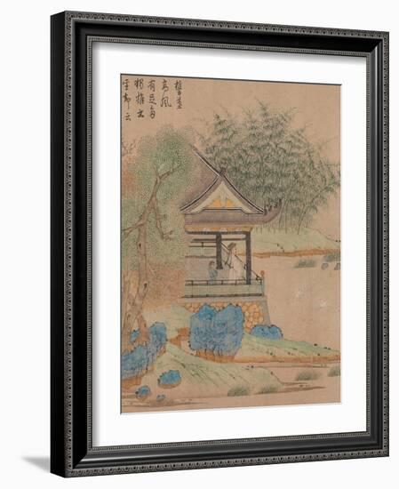 Wang Xizhi watching geese, Handscroll. c.1295-Qian Xuan-Framed Giclee Print