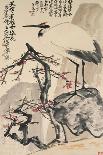 Crane and Plum Blossoms-Wang Zhen-Premier Image Canvas
