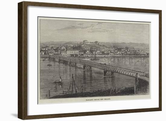 Wanganui Bridge, New Zealand-null-Framed Giclee Print