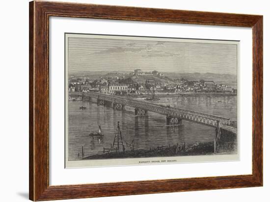 Wanganui Bridge, New Zealand-null-Framed Giclee Print