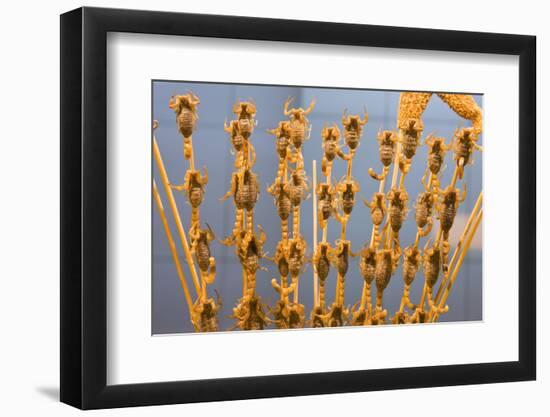 Wangfujing Snack Street.-Jon Hicks-Framed Photographic Print