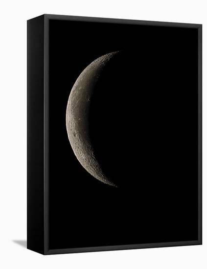 Waning Crescent Moon-Eckhard Slawik-Framed Premier Image Canvas