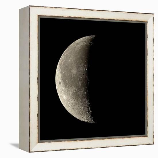 Waning Crescent Moon-Eckhard Slawik-Framed Premier Image Canvas