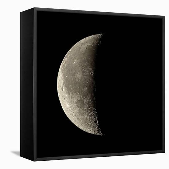 Waning Crescent Moon-Eckhard Slawik-Framed Premier Image Canvas