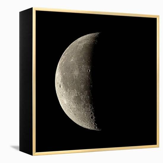 Waning Crescent Moon-Eckhard Slawik-Framed Premier Image Canvas