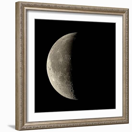 Waning Crescent Moon-Eckhard Slawik-Framed Premium Photographic Print