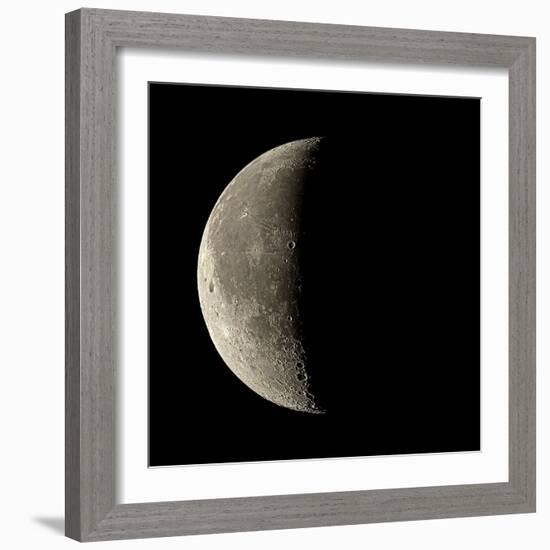 Waning Crescent Moon-Eckhard Slawik-Framed Premium Photographic Print