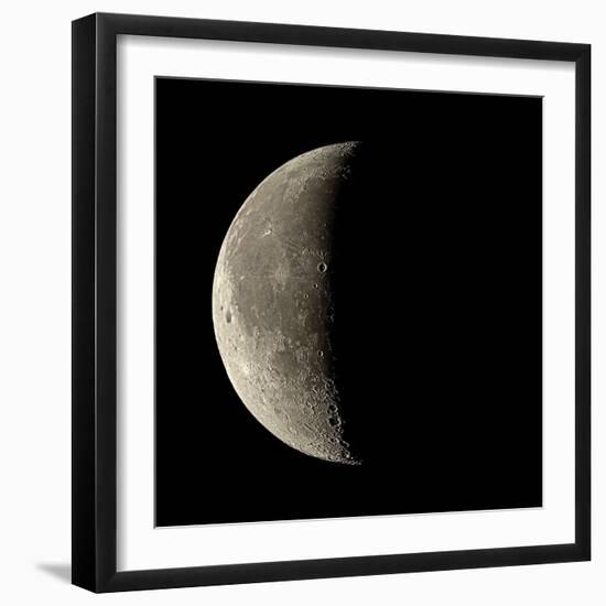 Waning Crescent Moon-Eckhard Slawik-Framed Premium Photographic Print