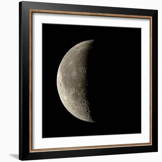 Waning Crescent Moon-Eckhard Slawik-Framed Premium Photographic Print