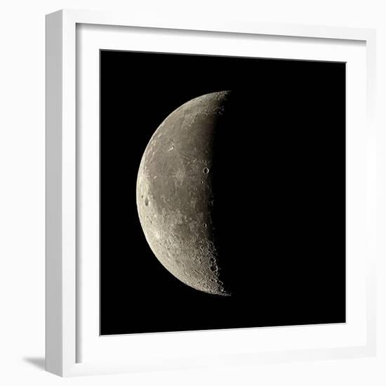 Waning Crescent Moon-Eckhard Slawik-Framed Premium Photographic Print