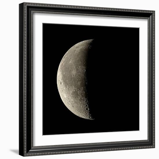 Waning Crescent Moon-Eckhard Slawik-Framed Premium Photographic Print