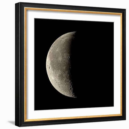 Waning Crescent Moon-Eckhard Slawik-Framed Premium Photographic Print