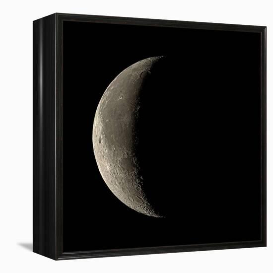 Waning Crescent Moon-Eckhard Slawik-Framed Premier Image Canvas