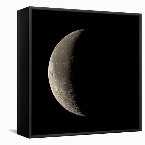 Waning Crescent Moon-Eckhard Slawik-Framed Premier Image Canvas