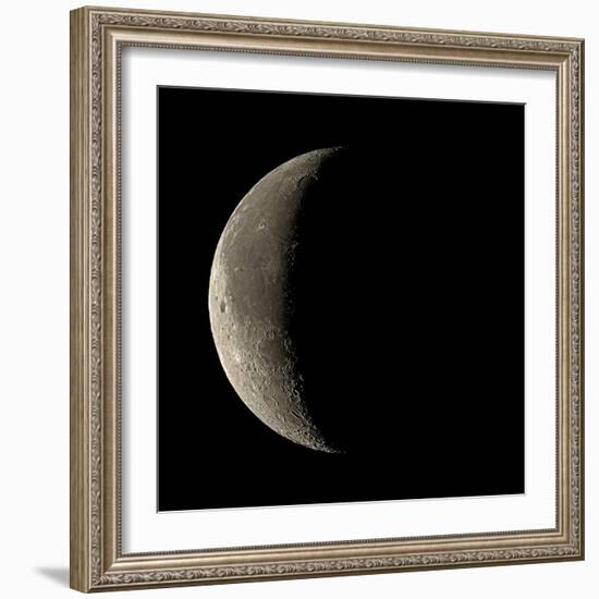 Waning Crescent Moon-Eckhard Slawik-Framed Premium Photographic Print