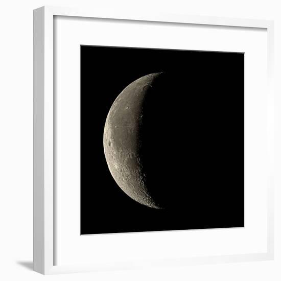 Waning Crescent Moon-Eckhard Slawik-Framed Premium Photographic Print