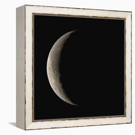 Waning Crescent Moon-Eckhard Slawik-Framed Premier Image Canvas