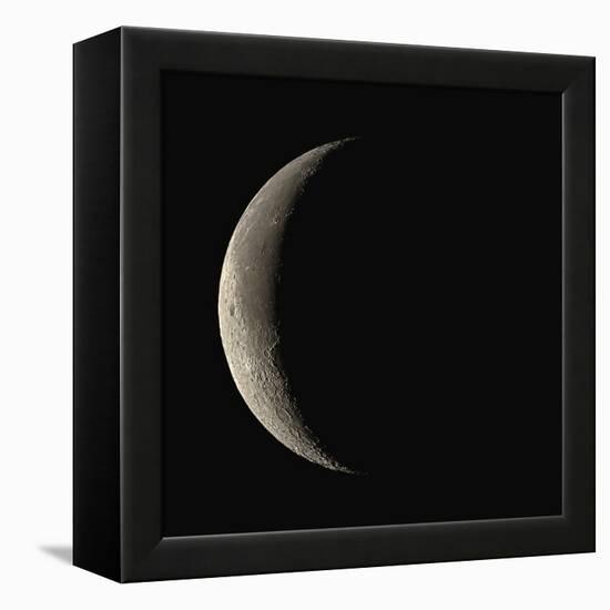 Waning Crescent Moon-Eckhard Slawik-Framed Premier Image Canvas