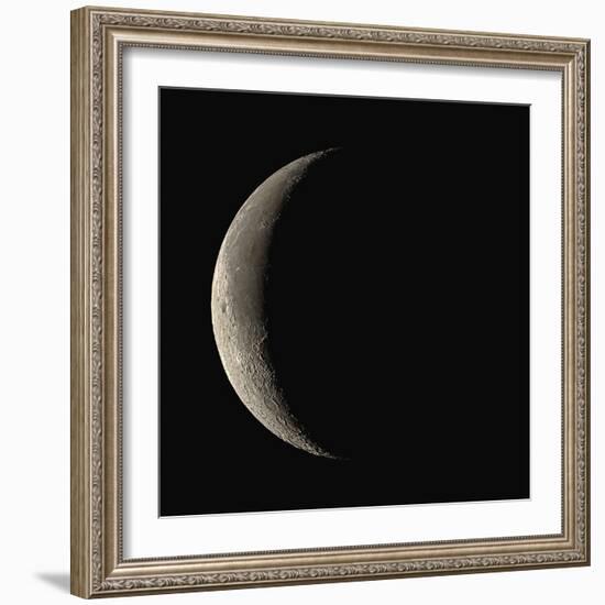 Waning Crescent Moon-Eckhard Slawik-Framed Premium Photographic Print