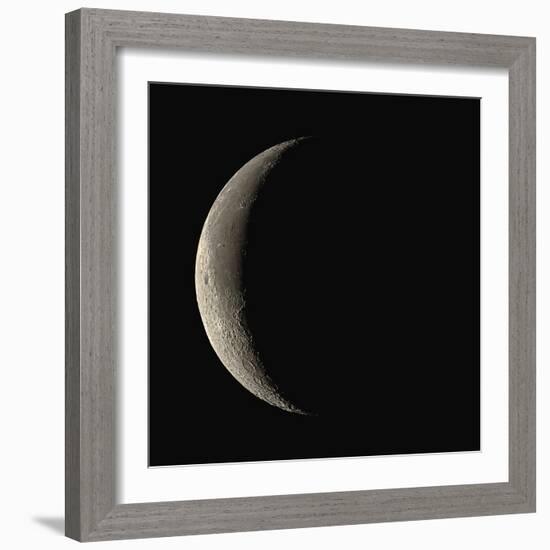 Waning Crescent Moon-Eckhard Slawik-Framed Premium Photographic Print