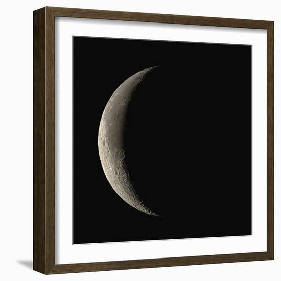 Waning Crescent Moon-Eckhard Slawik-Framed Premium Photographic Print