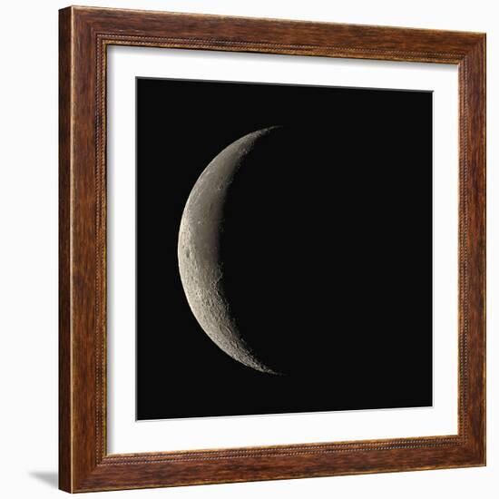 Waning Crescent Moon-Eckhard Slawik-Framed Premium Photographic Print