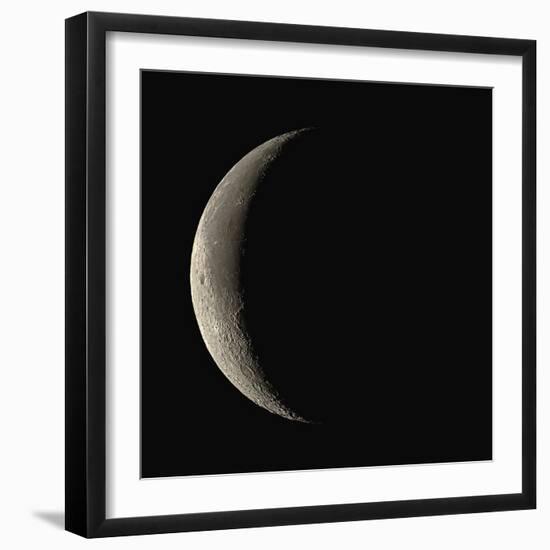 Waning Crescent Moon-Eckhard Slawik-Framed Premium Photographic Print