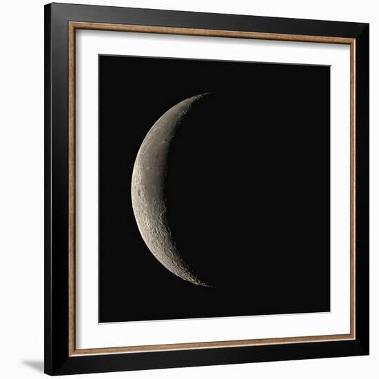 Waning Crescent Moon-Eckhard Slawik-Framed Premium Photographic Print