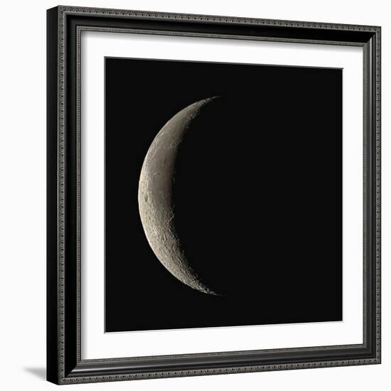 Waning Crescent Moon-Eckhard Slawik-Framed Premium Photographic Print