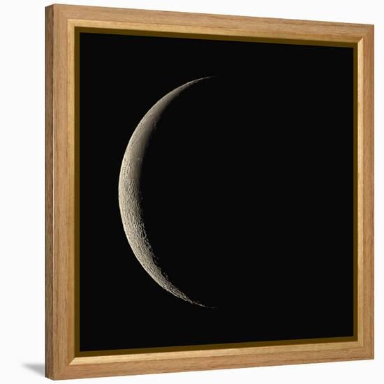 Waning Crescent Moon-Eckhard Slawik-Framed Premier Image Canvas