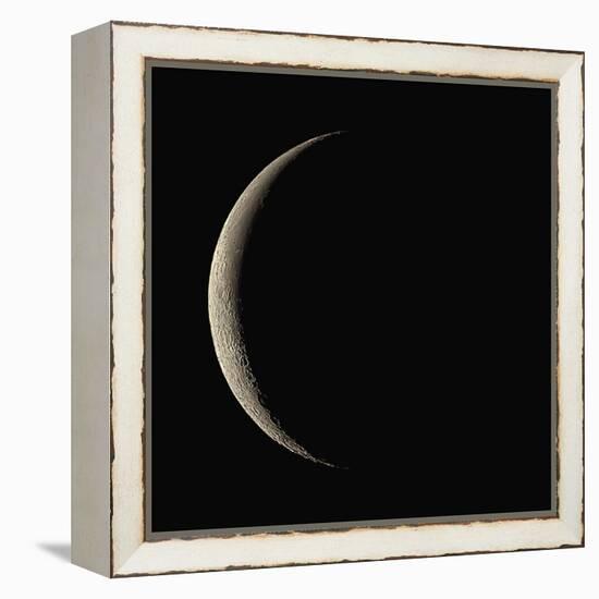 Waning Crescent Moon-Eckhard Slawik-Framed Premier Image Canvas