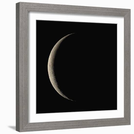 Waning Crescent Moon-Eckhard Slawik-Framed Premium Photographic Print