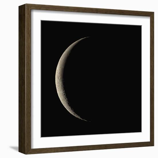 Waning Crescent Moon-Eckhard Slawik-Framed Premium Photographic Print