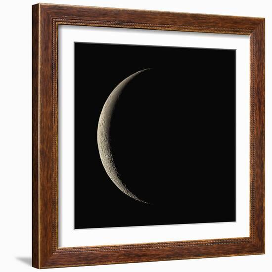 Waning Crescent Moon-Eckhard Slawik-Framed Premium Photographic Print