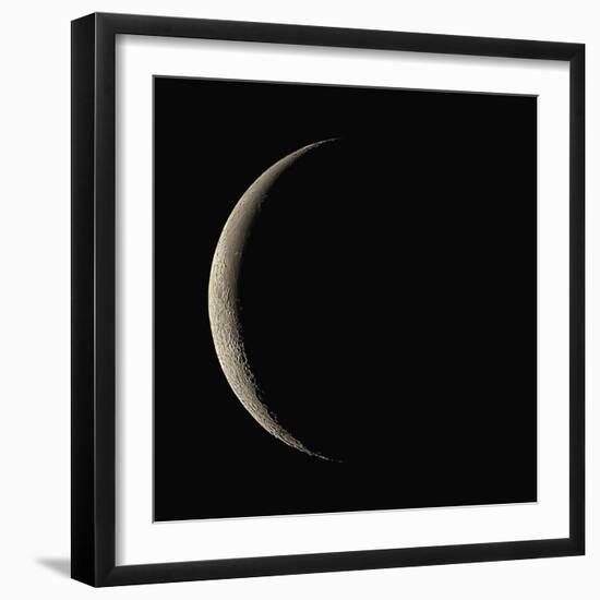 Waning Crescent Moon-Eckhard Slawik-Framed Premium Photographic Print