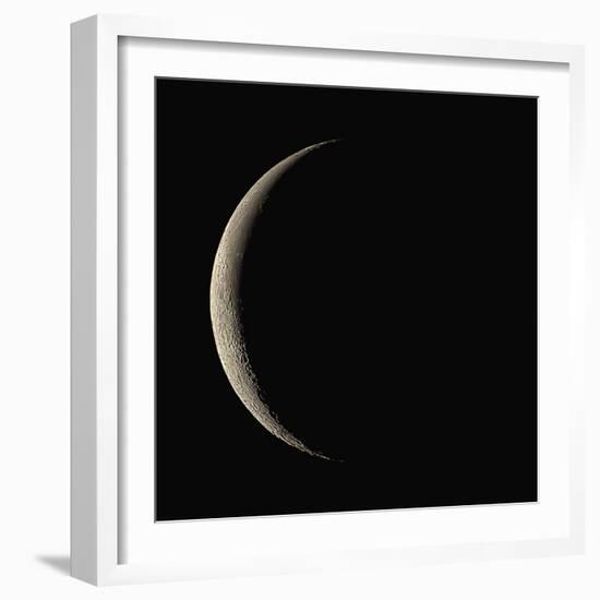 Waning Crescent Moon-Eckhard Slawik-Framed Premium Photographic Print