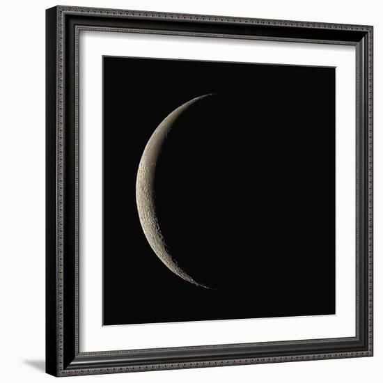 Waning Crescent Moon-Eckhard Slawik-Framed Premium Photographic Print