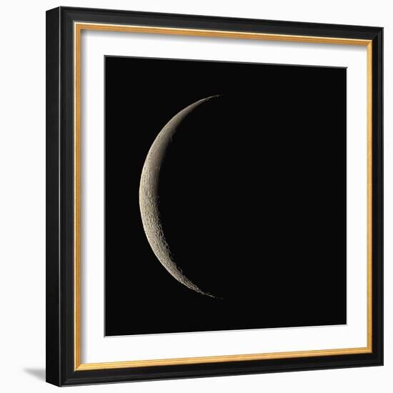 Waning Crescent Moon-Eckhard Slawik-Framed Premium Photographic Print