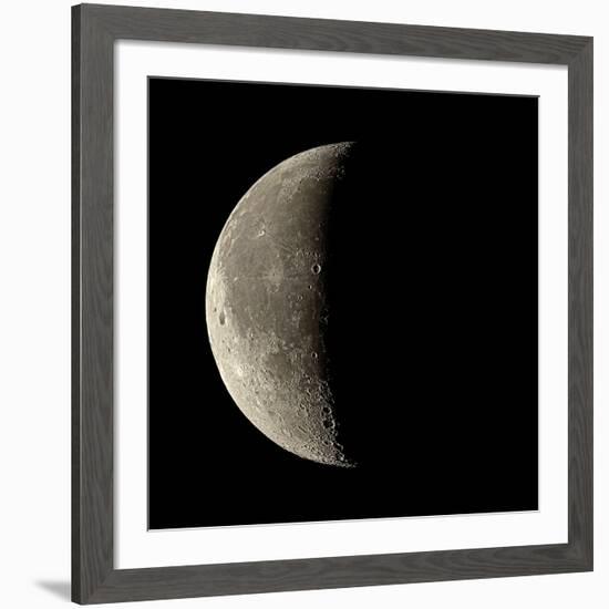 Waning Crescent Moon-Eckhard Slawik-Framed Photographic Print