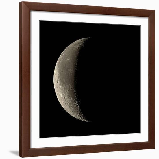 Waning Crescent Moon-Eckhard Slawik-Framed Photographic Print