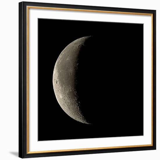 Waning Crescent Moon-Eckhard Slawik-Framed Photographic Print