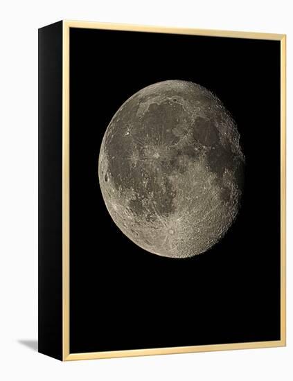 Waning Gibbous Moon-Eckhard Slawik-Framed Premier Image Canvas