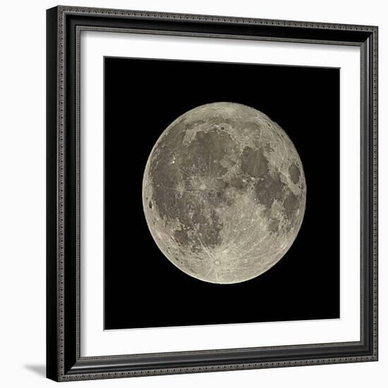 Waning Gibbous Moon-Eckhard Slawik-Framed Premium Photographic Print