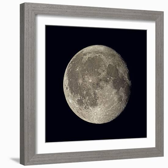 Waning Gibbous Moon-Eckhard Slawik-Framed Premium Photographic Print