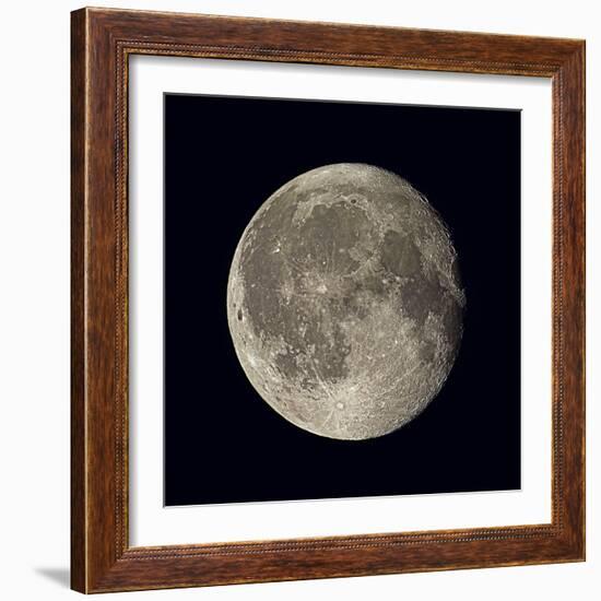 Waning Gibbous Moon-Eckhard Slawik-Framed Premium Photographic Print