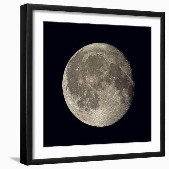 Waning Gibbous Moon-Eckhard Slawik-Framed Premium Photographic Print