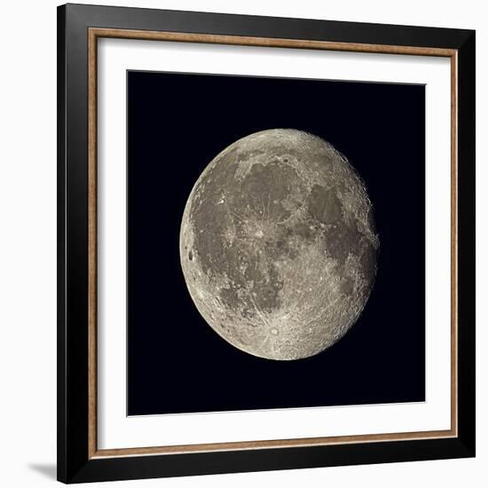 Waning Gibbous Moon-Eckhard Slawik-Framed Premium Photographic Print